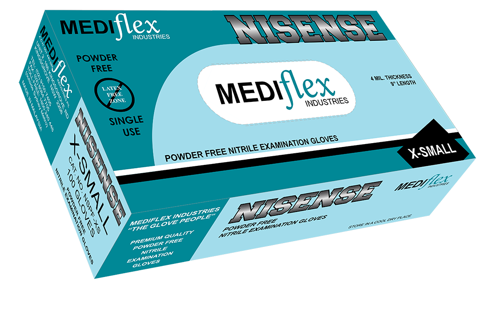 Nisense Powder Free Nitrile Gloves - Mediflex Industries