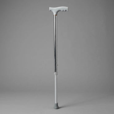 Mediflex Adjustable Aluminium Walking Stick - Lightweight Height-Adjustable Cane