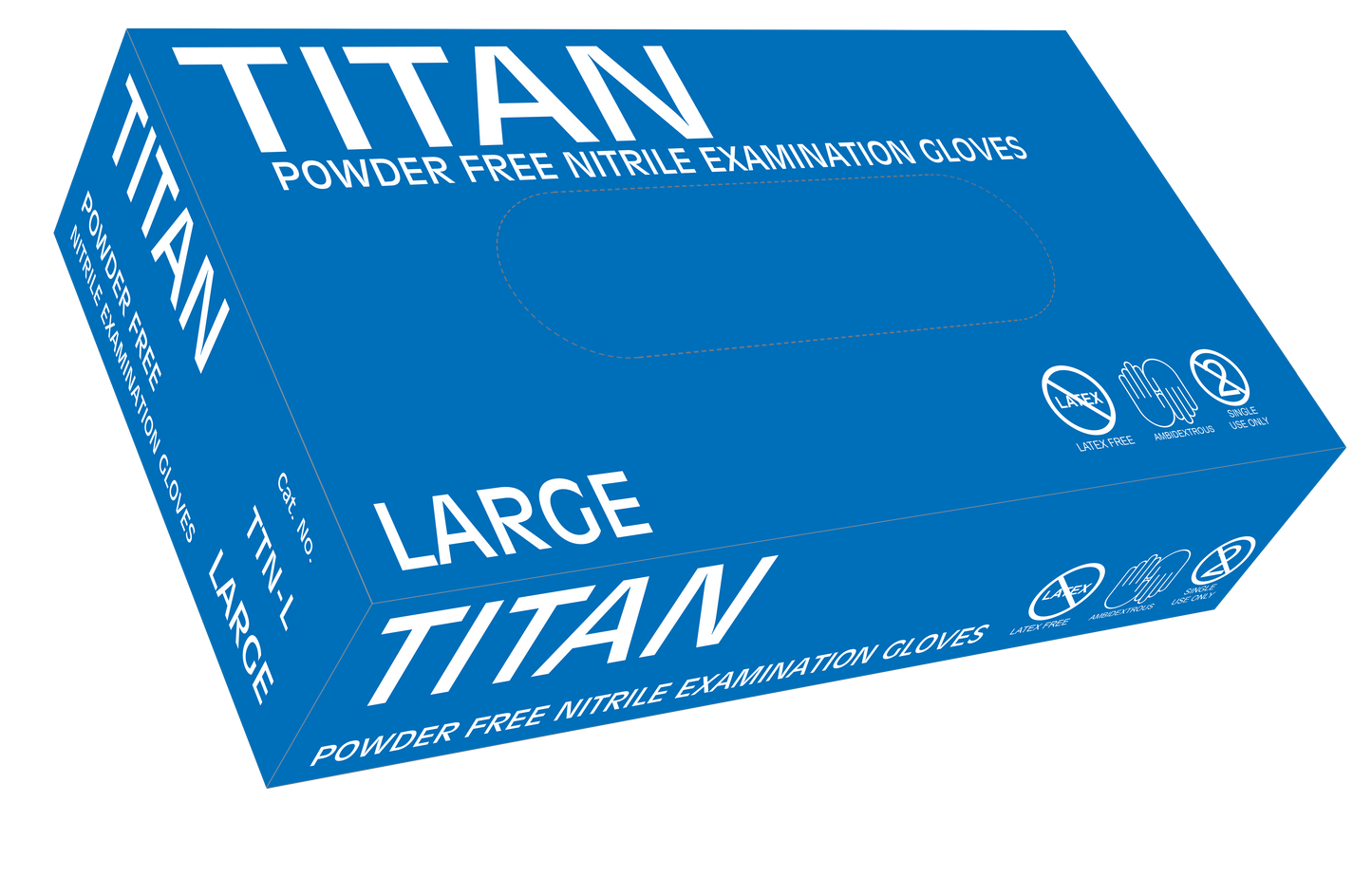 Titan Powder Free Nitrile Examination Gloves - Mediflex Industries
