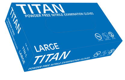 Titan Powder Free Nitrile Examination Gloves - Mediflex Industries