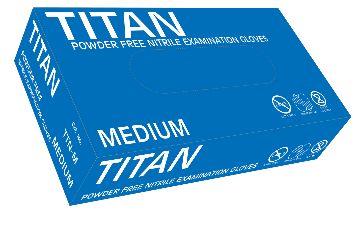 Titan Powder Free Nitrile Examination Gloves - Mediflex Industries