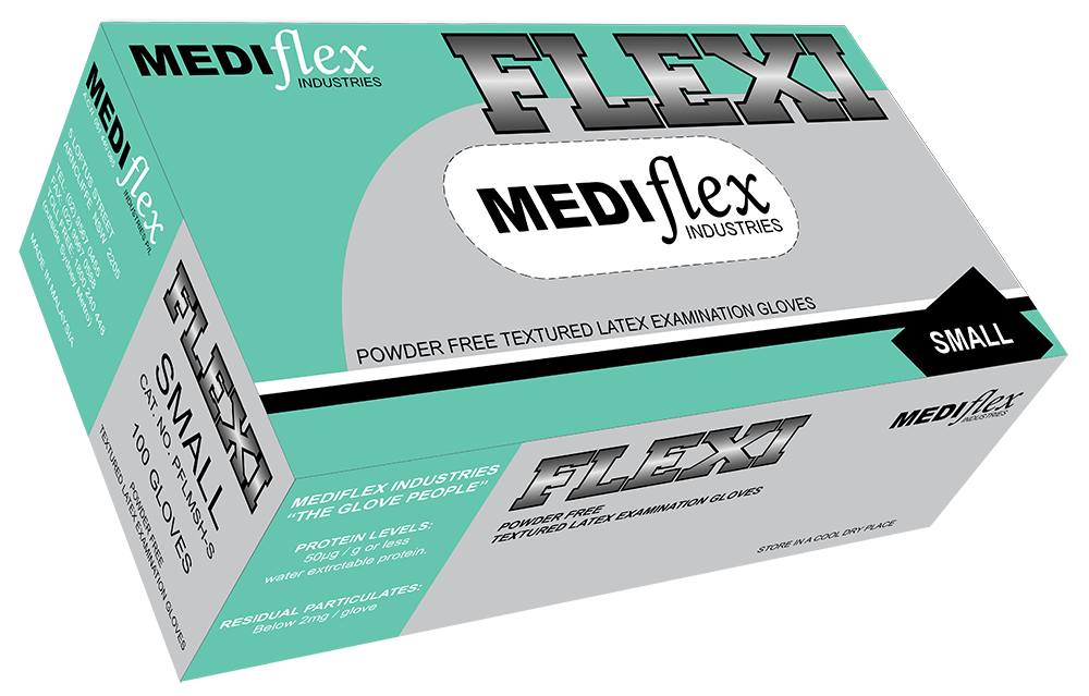 Flexi Powder Free Latex Gloves - Mediflex Industries