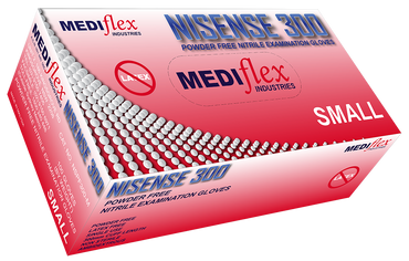 Nisense 300 Powder Free Long Cuff Nitrile Gloves - Mediflex Industries