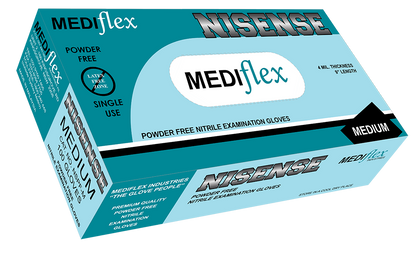 Nisense Powder Free Nitrile Gloves - Mediflex Industries