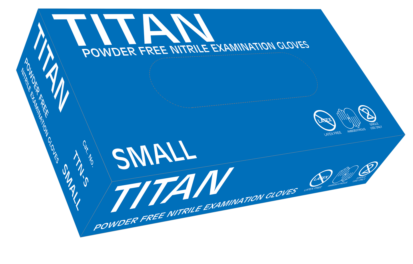 Titan Powder Free Nitrile Examination Gloves - Mediflex Industries