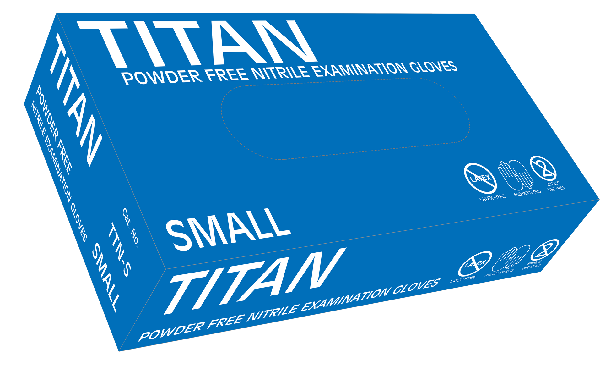Titan Powder Free Nitrile Examination Gloves - Mediflex Industries