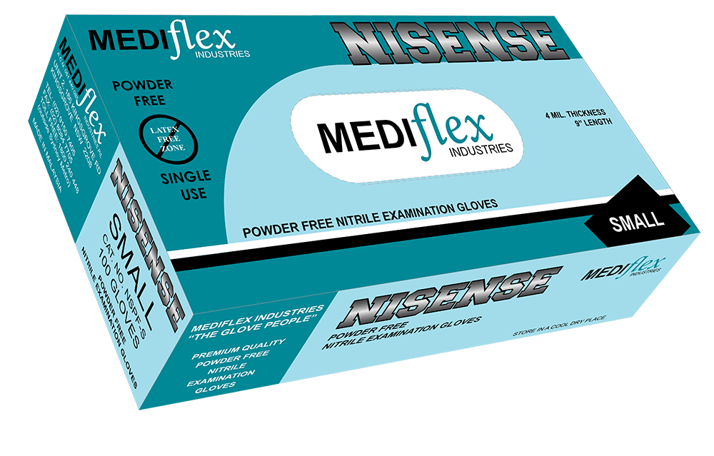 Nisense Powder Free Nitrile Gloves - Mediflex Industries
