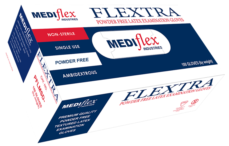 Flextra Powder Free Latex Gloves - CTN1000