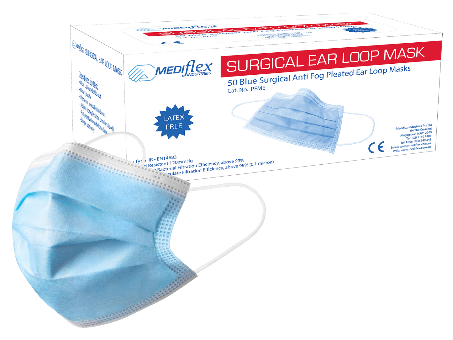Surgical Ear Loop Mask Child - Mediflex Industries