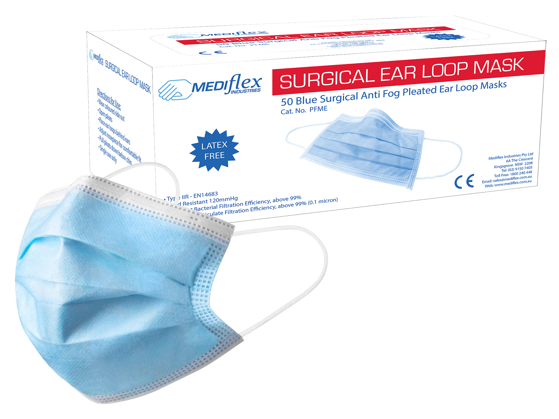 Surgical Ear Loop Mask Child - Mediflex Industries