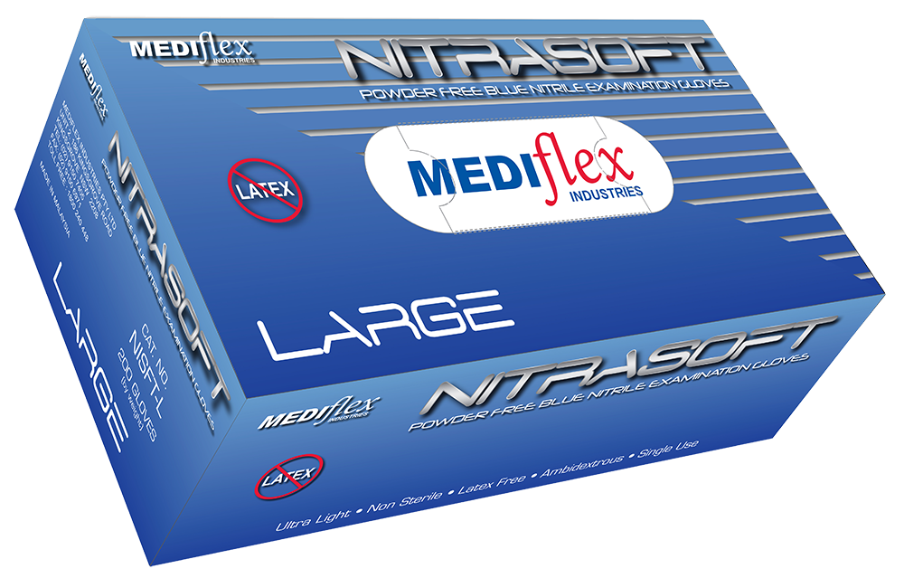 Nitrasoft Powder Free Nitrile Gloves - Mediflex Industries