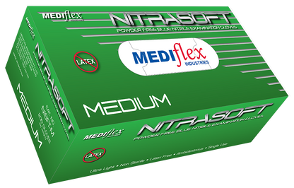 Nitrasoft Powder Free Nitrile Gloves - Mediflex Industries