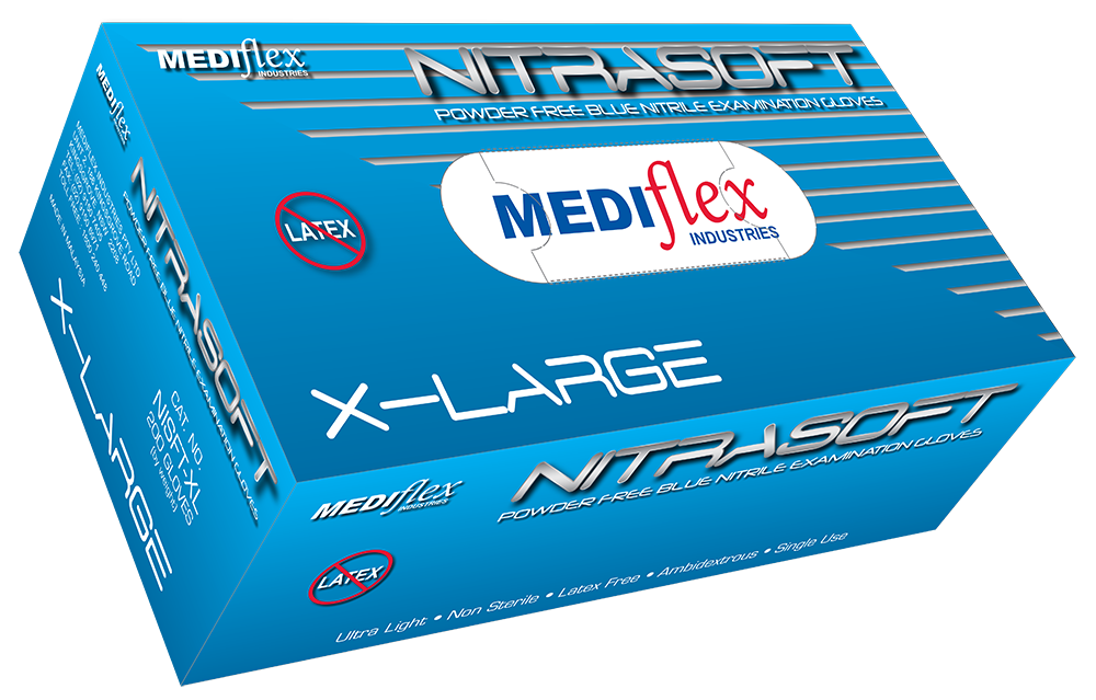 Nitrasoft Powder Free Nitrile Gloves - Mediflex Industries