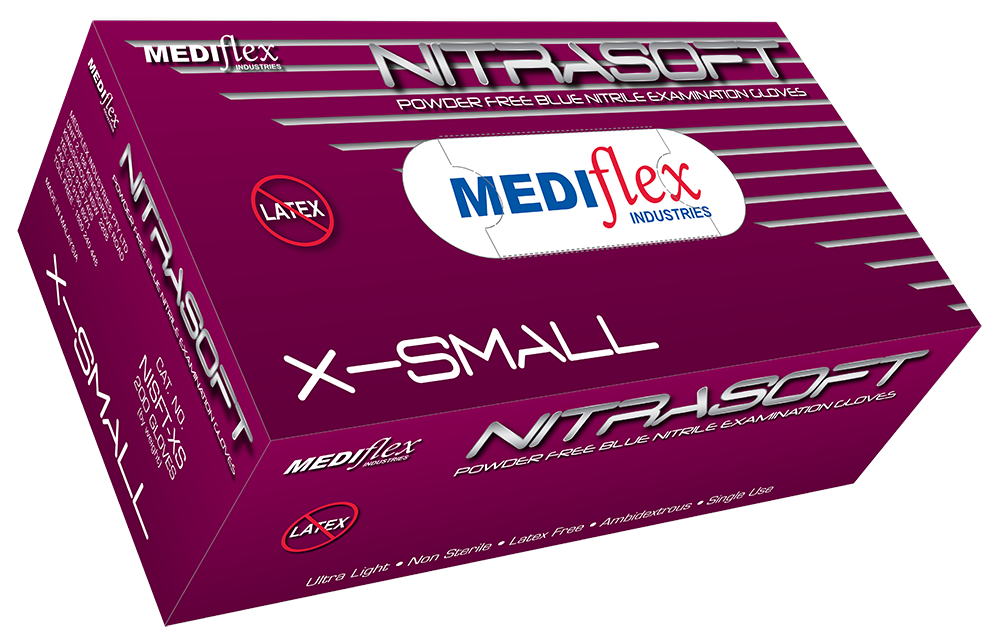 Nitrasoft Powder Free Nitrile Gloves - Mediflex Industries