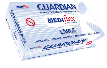 Guardian Powder Free Vinyl Gloves - Mediflex Industries