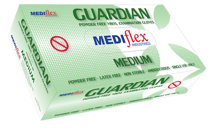 Guardian Powder Free Vinyl Gloves - Mediflex Industries