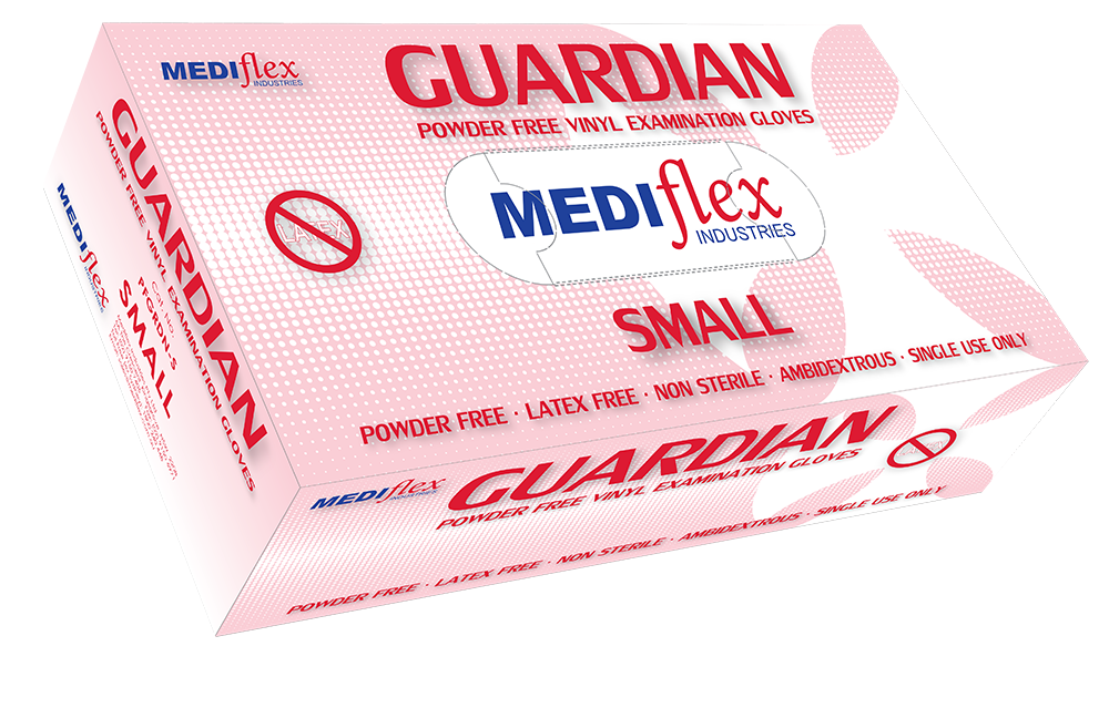 Guardian Powder Free Vinyl Gloves - Mediflex Industries