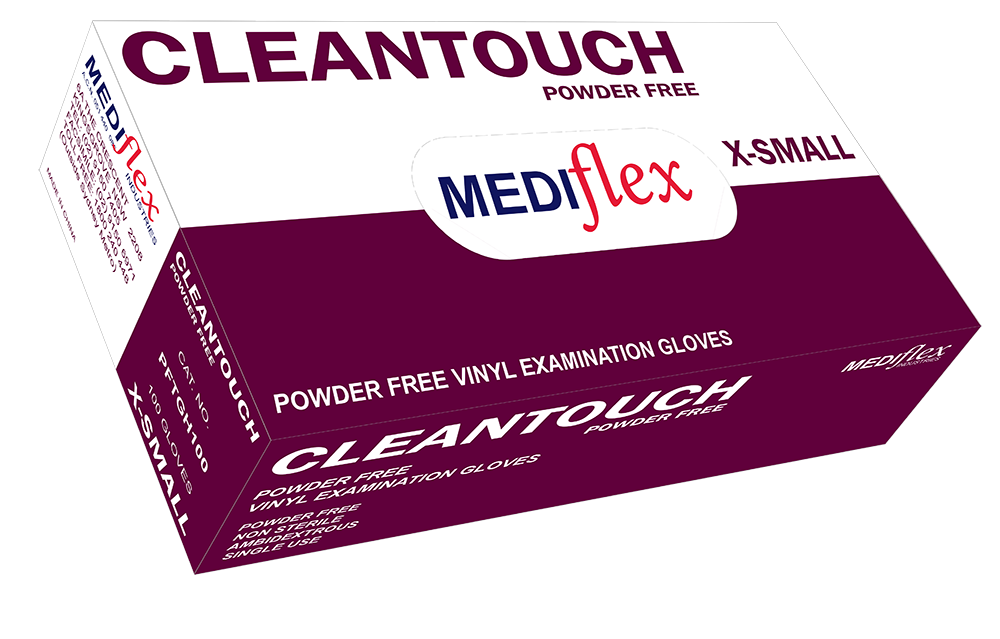 Cleantouch Powder Free Vinyl Gloves - Mediflex Industries