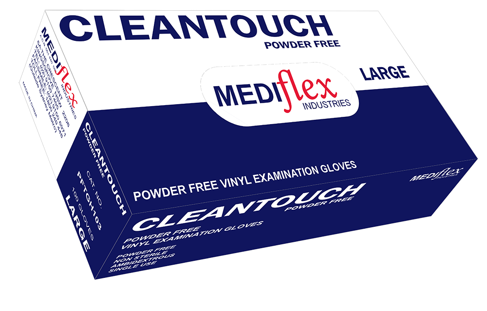Cleantouch Powder Free Vinyl Gloves - Mediflex Industries
