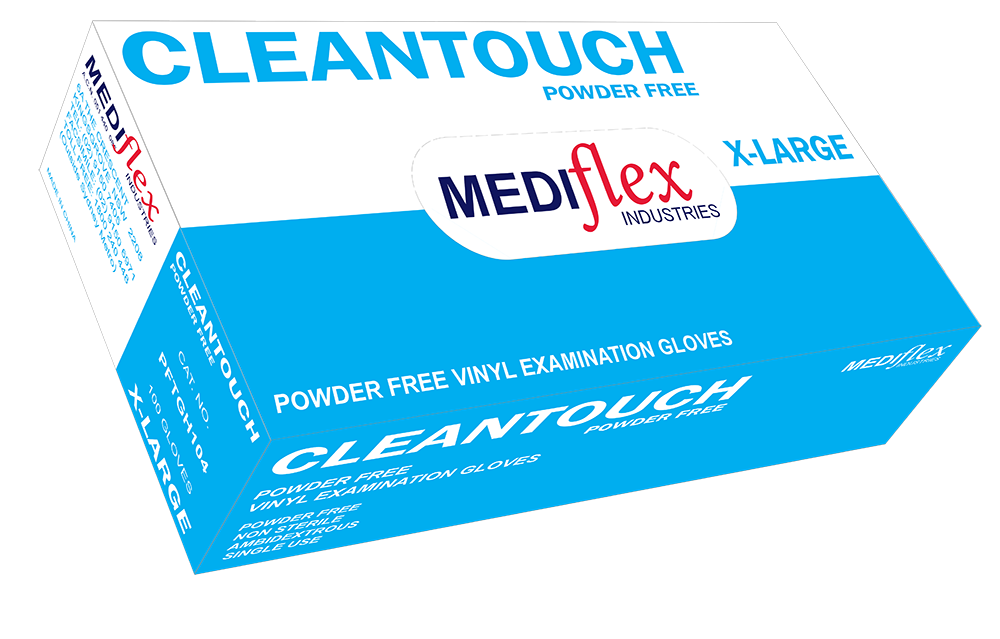 Cleantouch Powder Free Vinyl Gloves - Mediflex Industries