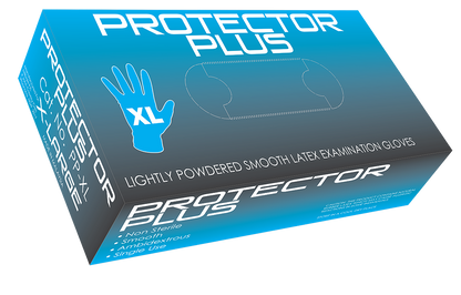 Protector Plus Lightly Powdered Latex Gloves - Mediflex Industries